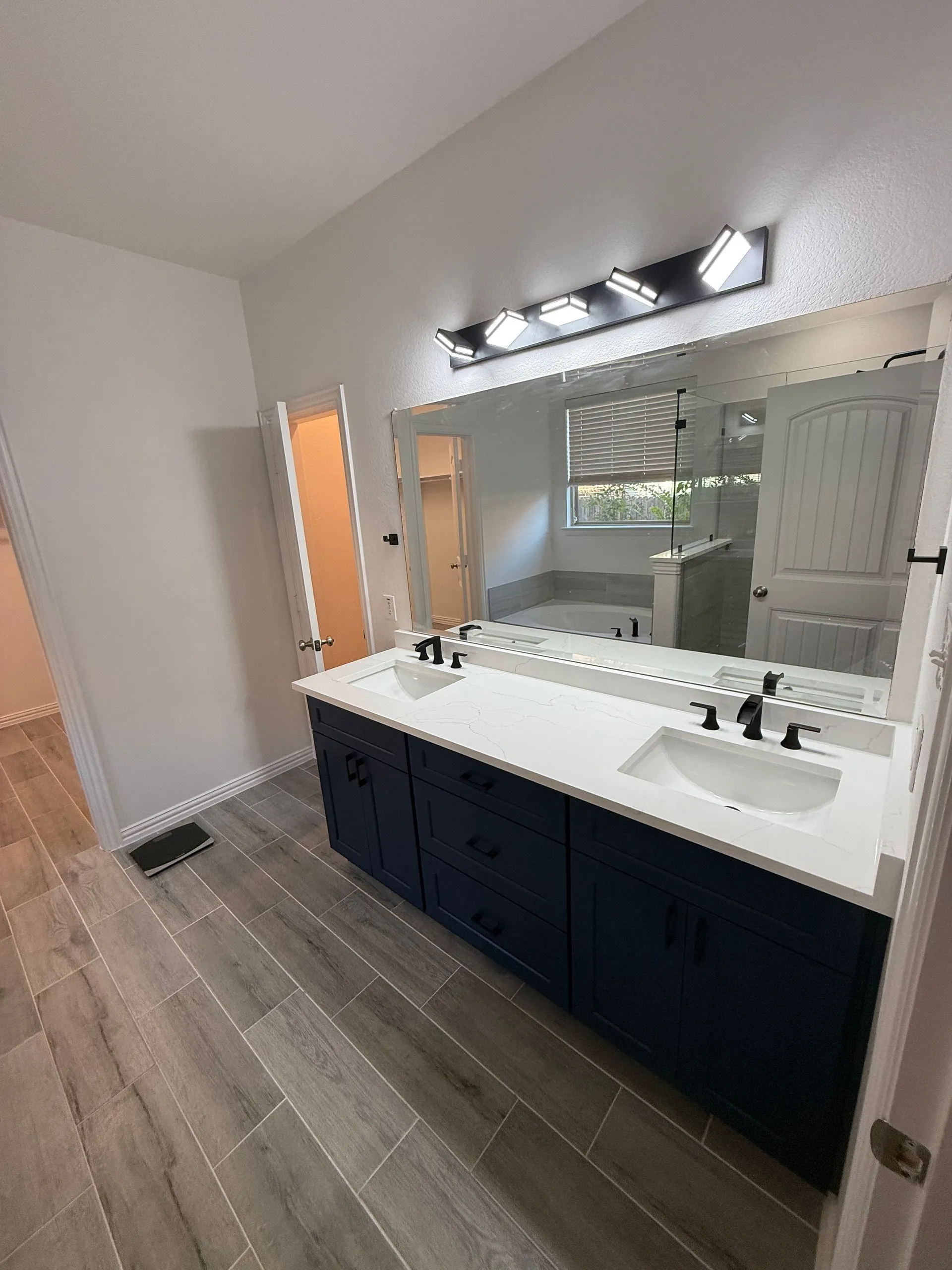 Bathroom vanity and tile remodeling