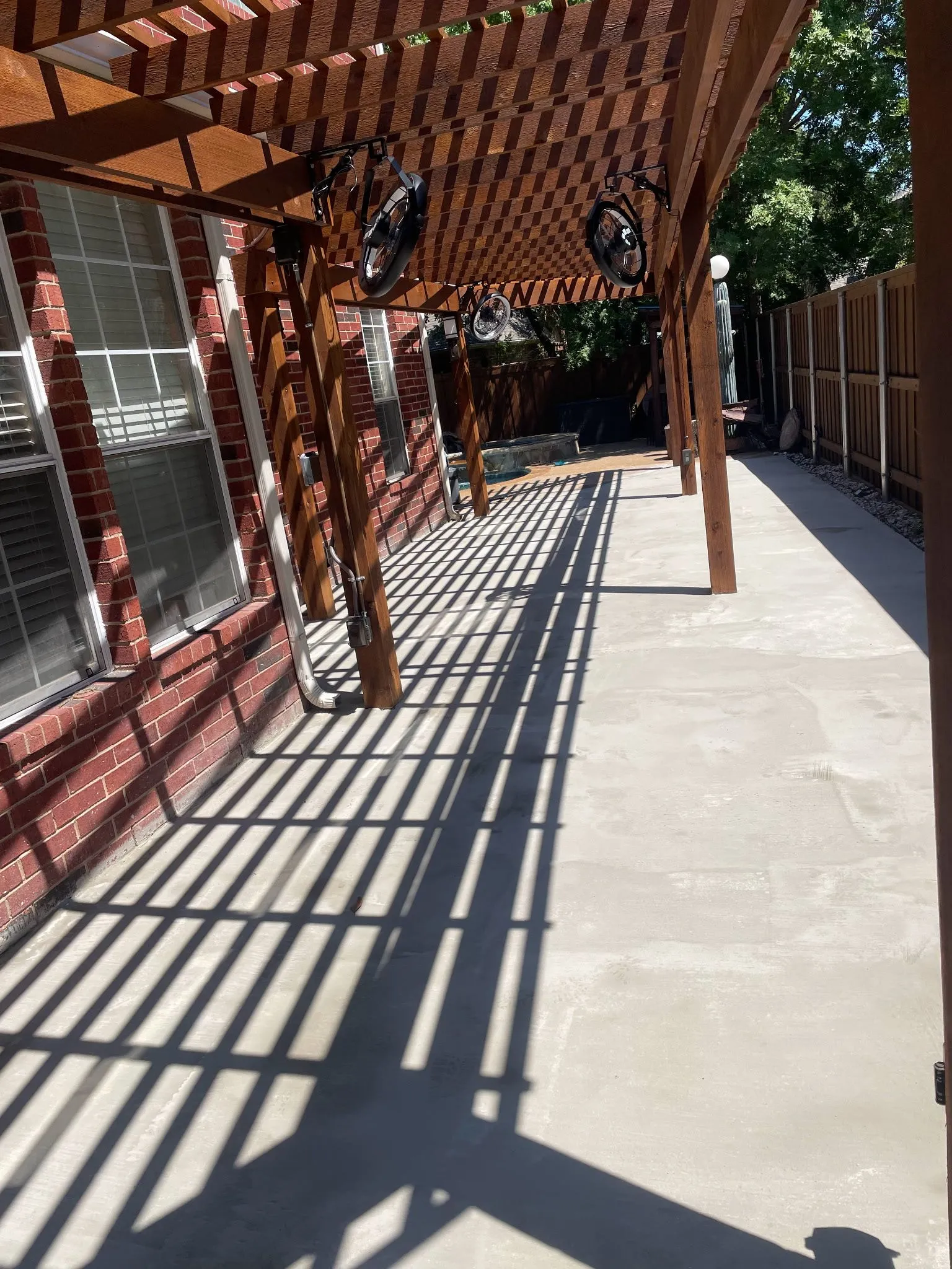 Patio and pergola remodeling project