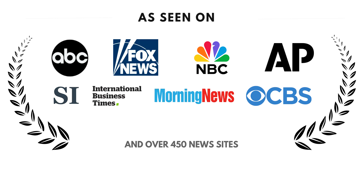 As seen on ABC, Fox News, NBC, AP, CBS and more